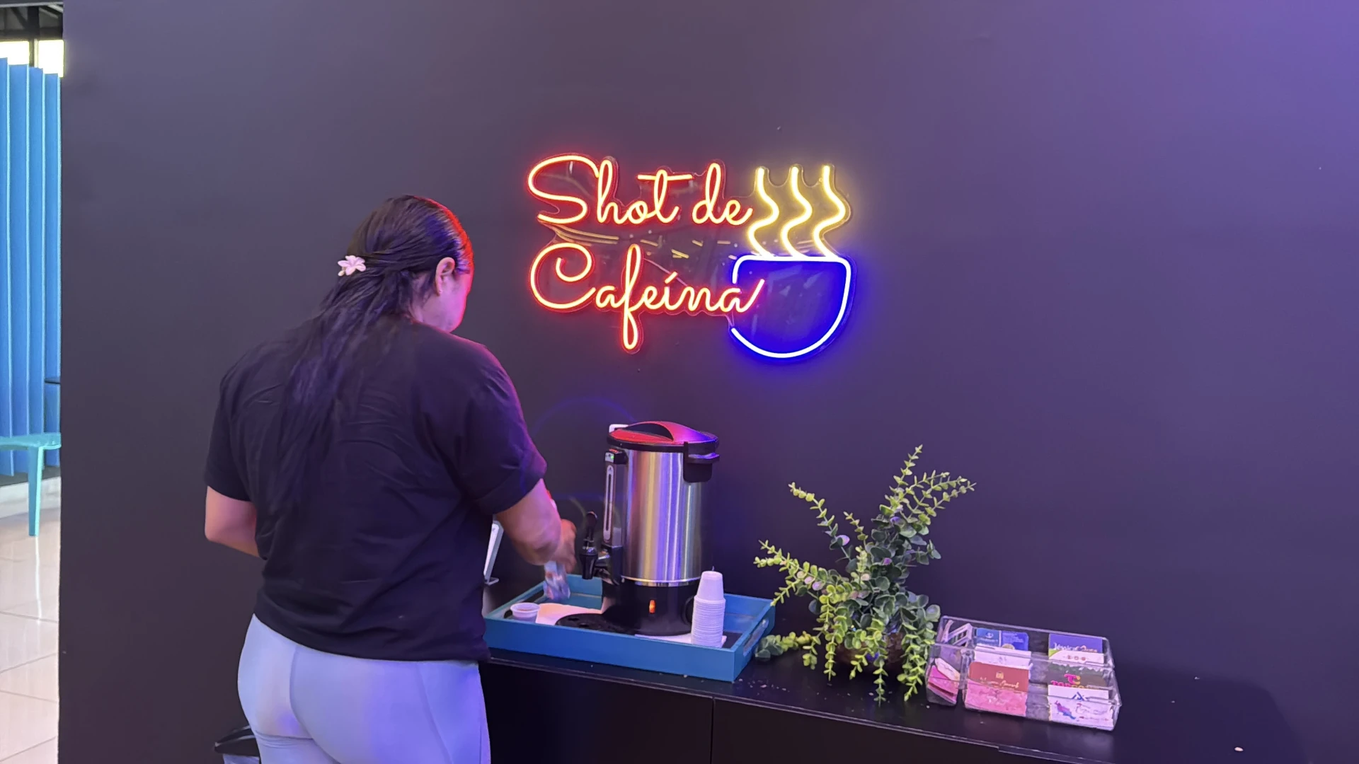 Espaço de café da Revlife Academia